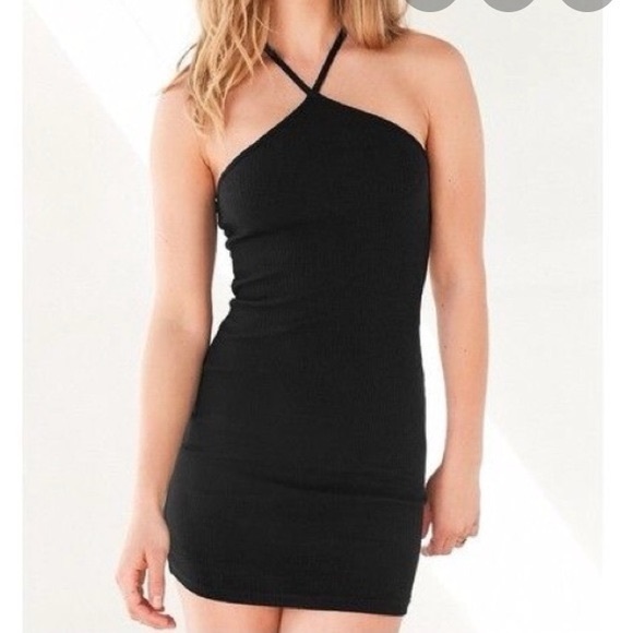 Urban Outfitters Y-Neck Ribbed Halter Dress - Picture 6 of 6